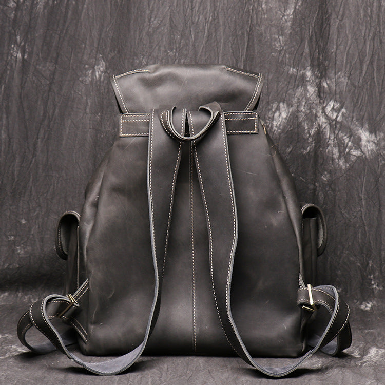 Backpack women crazy horse leather