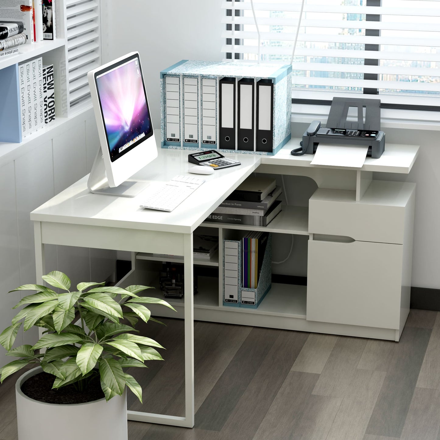 Lexi 55" L-Shaped Corner Desk - Addison Foster