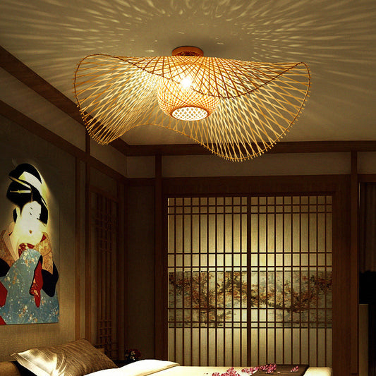 Japanese Personality Zen Bamboo Ceiling Lamp